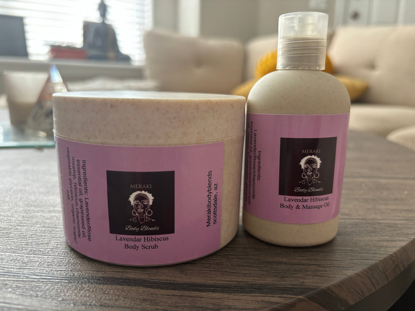 Lavender Hibiscus Body Scrub